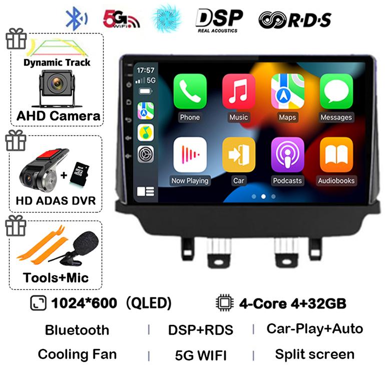 Android 14 Wireless Carplay Auto Car Radio For Mazda CX-3 CX3 Mazda 2 DK 2014 - 2021 Multimedia Video Player GPS Stereo WIFI+4G