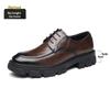 Scarpe Elevatrici da Uomo in Vera Pelle con Suola Spessa 8CM/10CM Traspiranti Aumenta Altezza Formali Matrimonio Sposo Casual Business