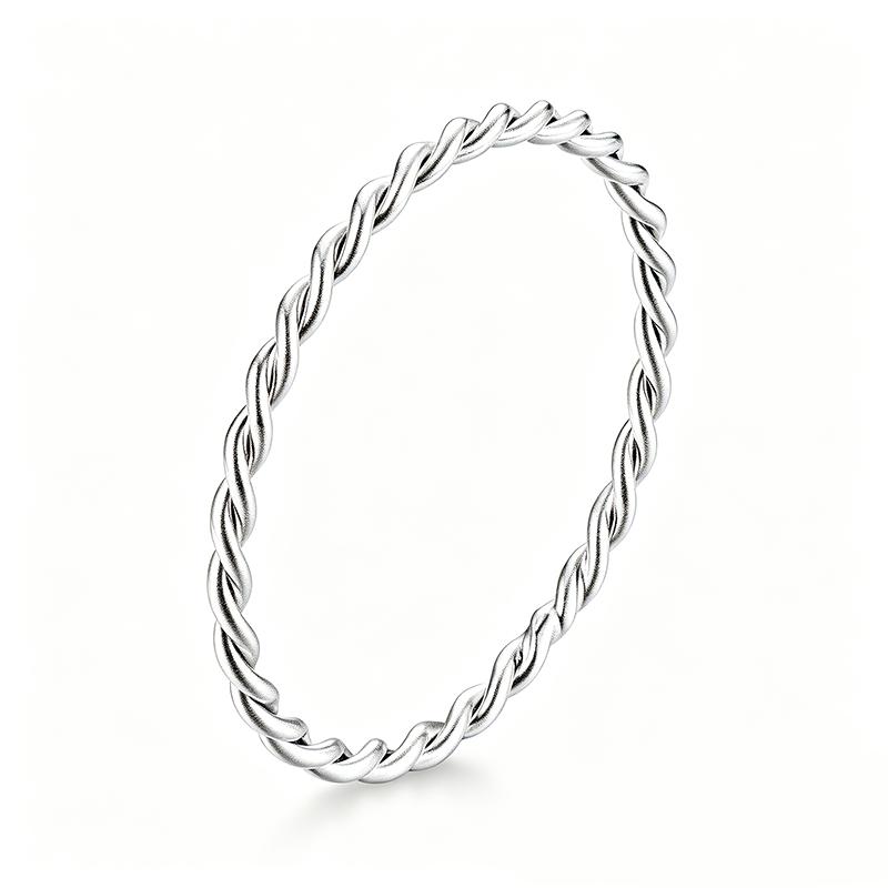 

WOSTU Wedding Band Rings for Women 925 Silver AAA Zircon Stackable Engagement Crossed Rings Simple Jewelry Party Gift 10