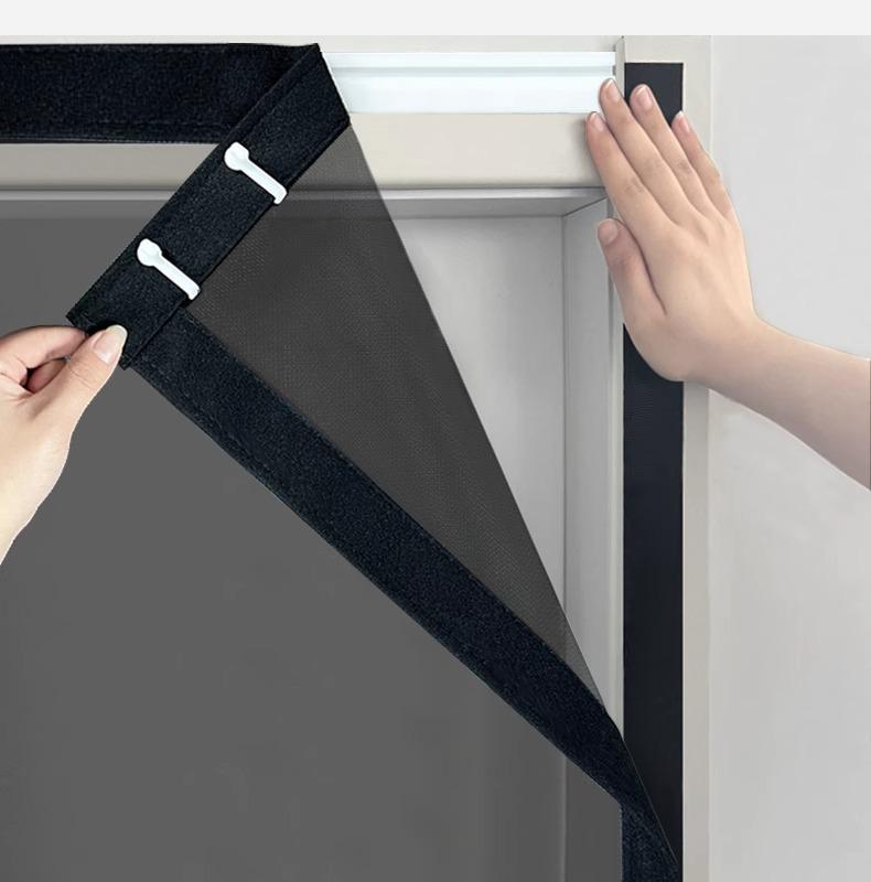 Premium Magnetic Anti-Mosquito Sliding Door Curtain with No-Drill Diamond Mesh for Home Use