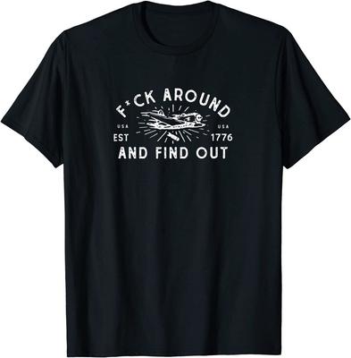 F Around And F Out Patriotic USA 1776 Camiseta unisex de avión militar