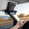 Multiple Pockets Magnetic Eyeglasses Clip Magnetic Clip Car Sunglasses Holder  Auto Accessories