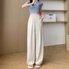 Lazy Wind Texture Wide-leg Pants Spring and Summer High Waist Loose Casual Pants Straight Mopping Milk Pants Women