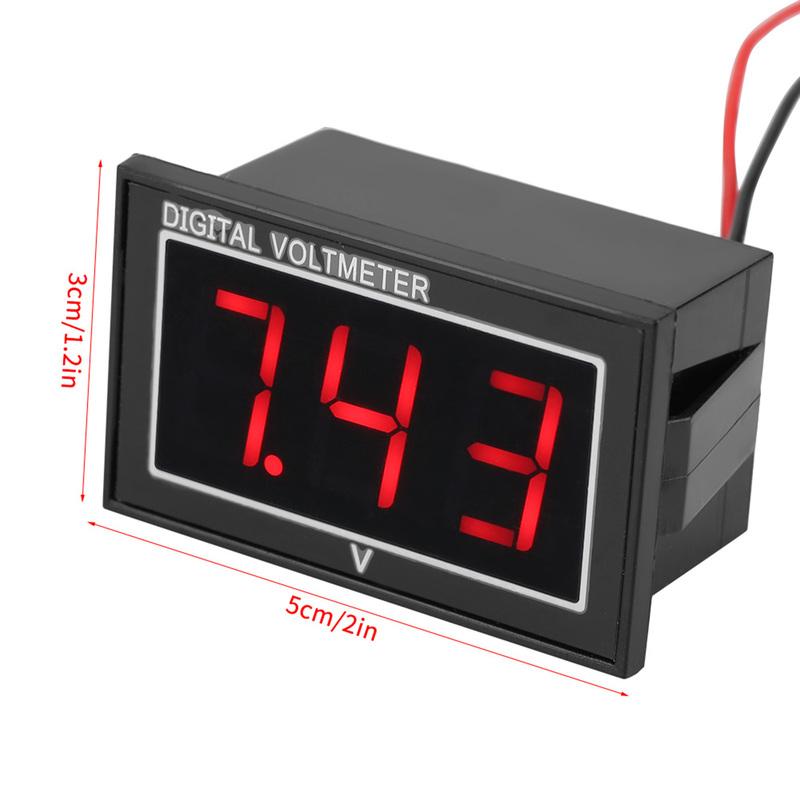 Digital 0.56″ LED Display Waterproof High Precision Voltmeter  Voltage Meter Panel  Voltmeter Waterproof Voltage Meter