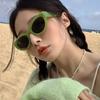 New Trend Sunglasses Women Men PC Frame Green Fashionable Design Retro Casual Fashion Travel Sun Glasses for Female UV400