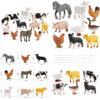 Pvc Farm Animal Model Set With Miniature Poultry And Livestock For Childrens Playroom