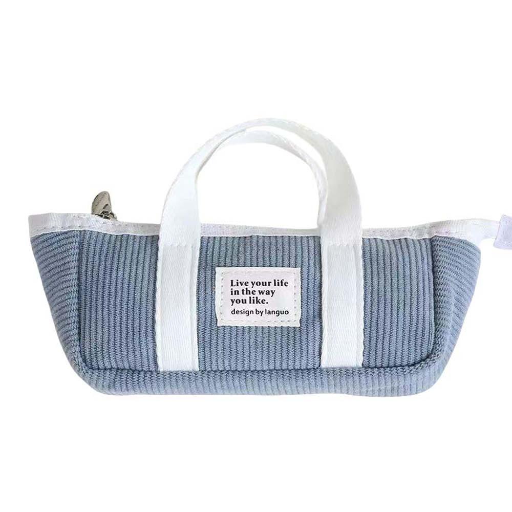 Handheld Handheld Stationery Bag Desktop Storage Pencil Pouch  Stationery Holder