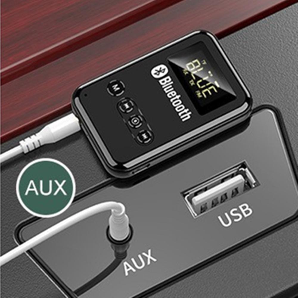 USB Bluetooth 5.0 Transmitter Receiver Wireless Audio 3.5mm Aux Car Adapter 4in1