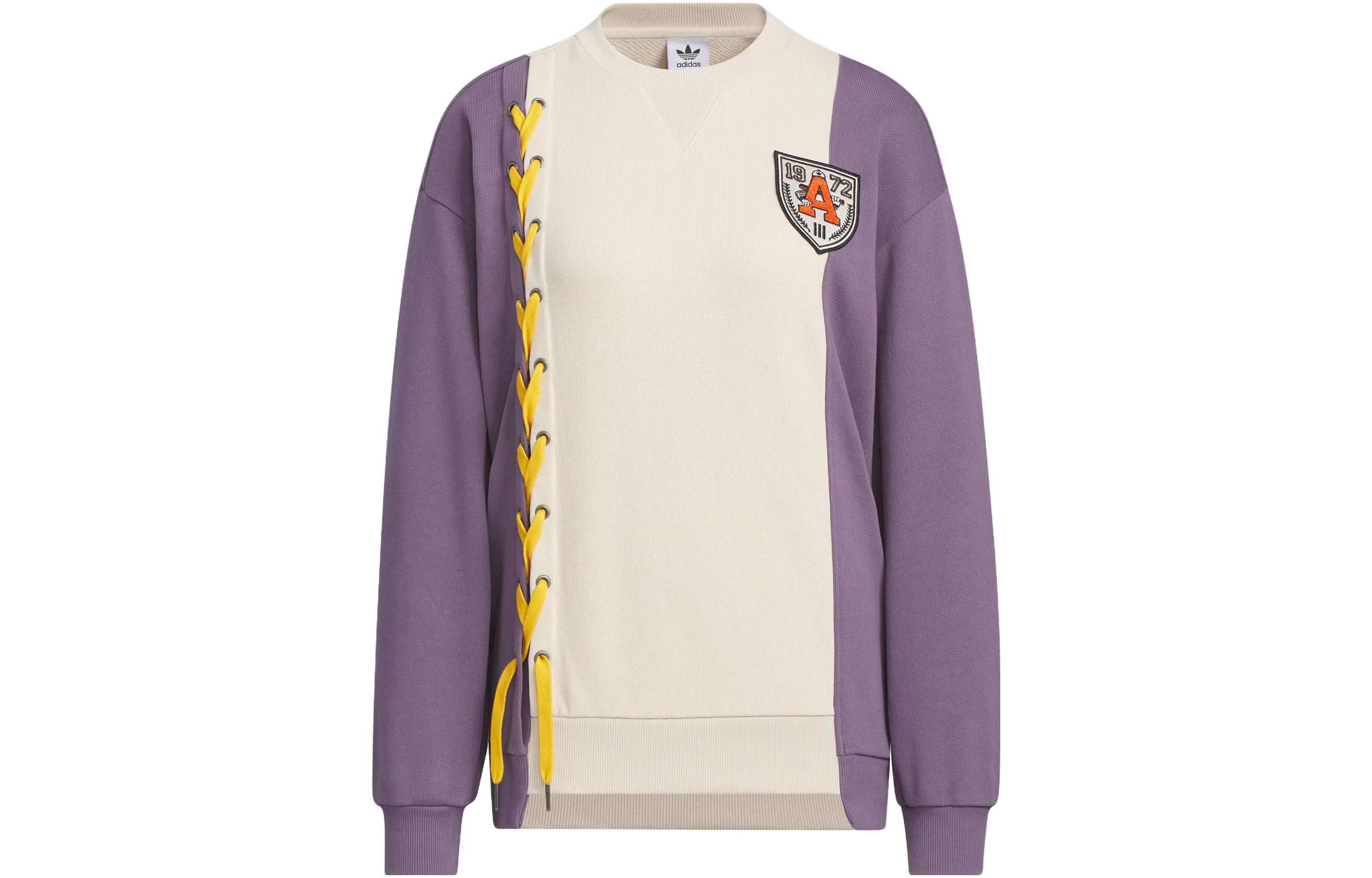 Adidas Originals MC CLASSIC CREW Sweatshirt Women s Light Ivory IN1091 XXS