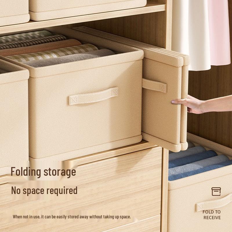 Foldable Fabric Organizer: Clothes, Underwear & Pants Storage Box for Wardrobe