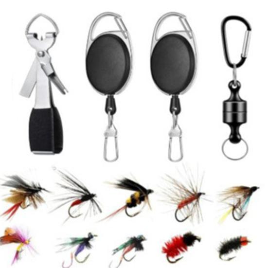 2025 Fly Fishing Advent Calendar 24 Days Christmas Fishing Countdown Calendar with 24 Pcs Fly Lures Hooks Baits Holiday Gifts for Men Fishing Lovers