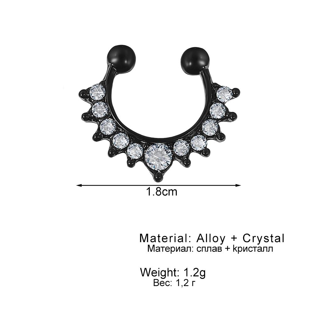 Ring Safe Luxury Nose Nail Fine Nose Nail Non Zirconia Nose Ring Stainless Steel Nose Nail Cartilage Earring Spiral Pierced Jewelry