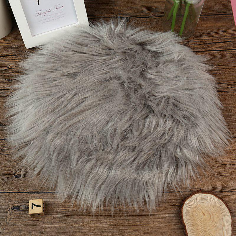 30cm Long Plush Round Carpet Imitation Wool Solid Color Simple Round Pad Dressing Table Floor Pad Floor Mat Bedroom