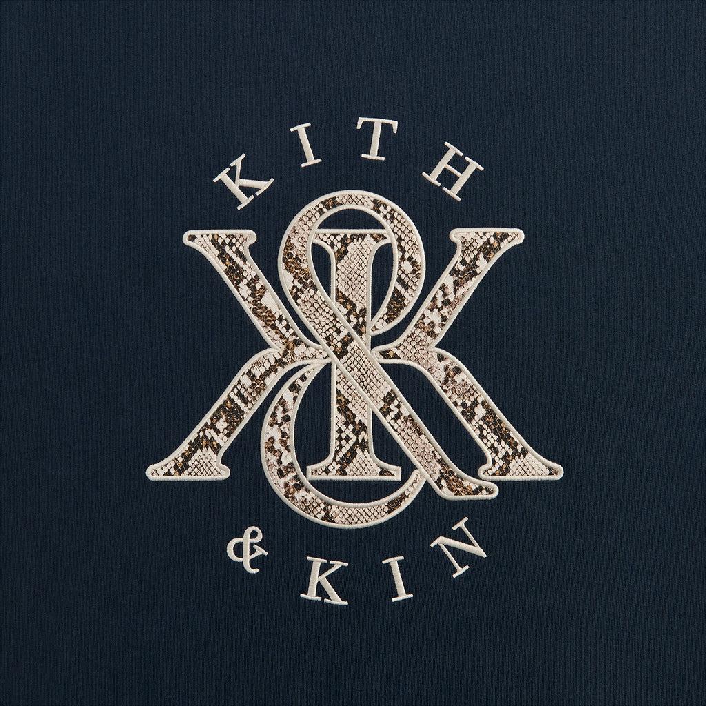 Kith K&K Python Nelson Crewneck Nocturnal Men Tops Blue KHM032807-413