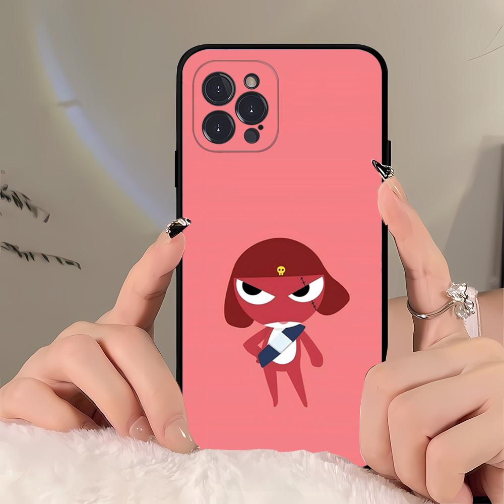 Cartoon Keroro Gunsou Frog  Phone Case For iPhone 16 15 14 11 12 13 Mini Pro XS Max Cover 6 7 8 Plus X Funda Shell