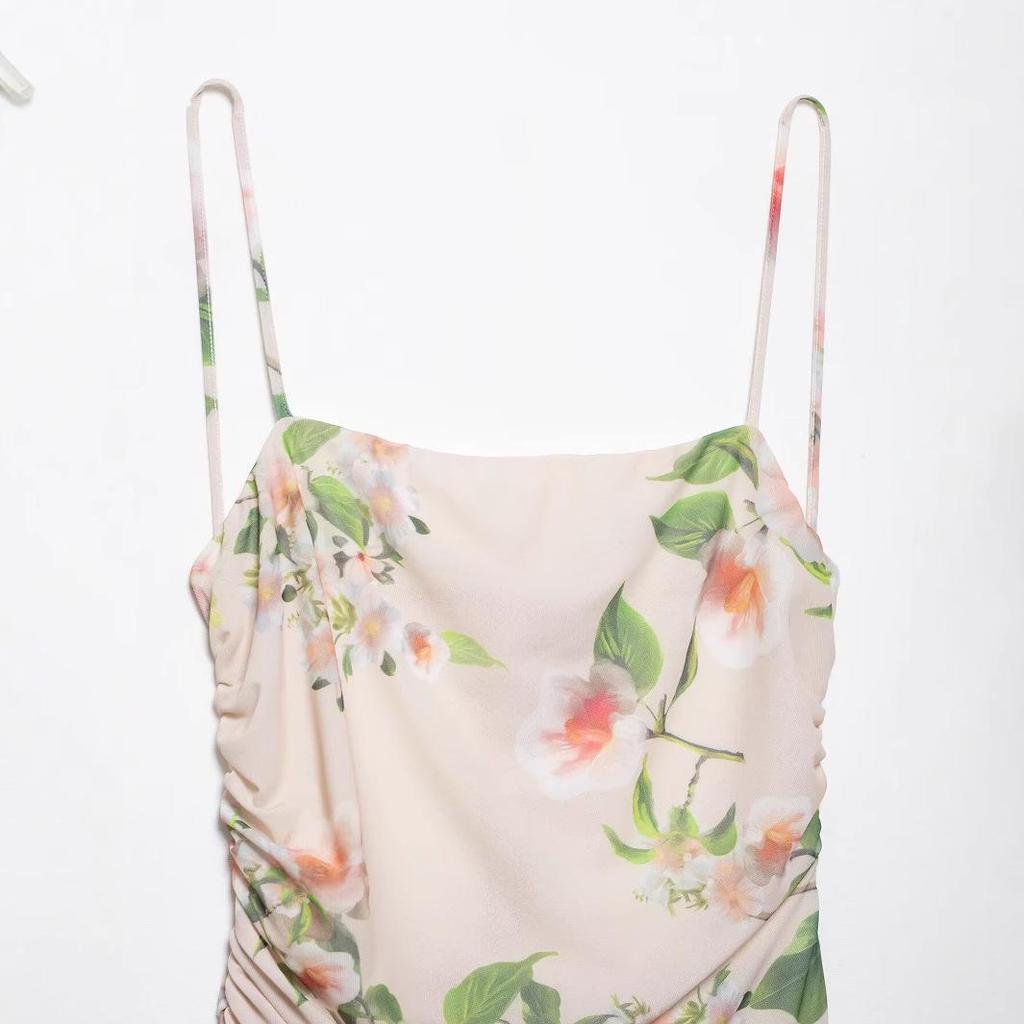 2025 Summer Backless Slim Fit Printed Long Dress for Women