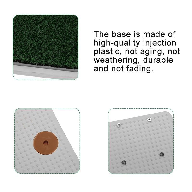 3 In 1 Golfball Mat Training Hitting Swing Pad Practice Grass Mat Indoor Outdoor