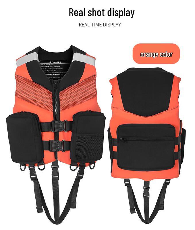 Chuangjingpin Adult High Buoyancy Life Vest for Fishing & Outdoor (V5130) 6XL