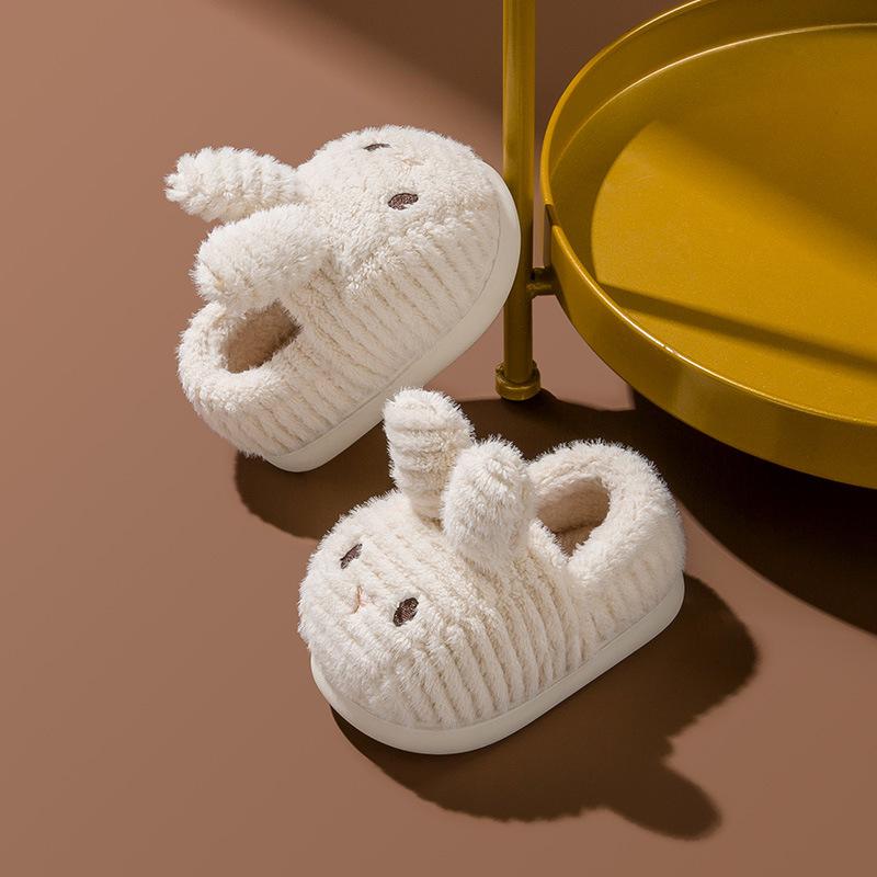 Fashion Children's Cotton Slippers Autumn And Winter Anti-skid Girls Cute Cartoon Boys Home Infants Comfortable Christmas Present Gift
