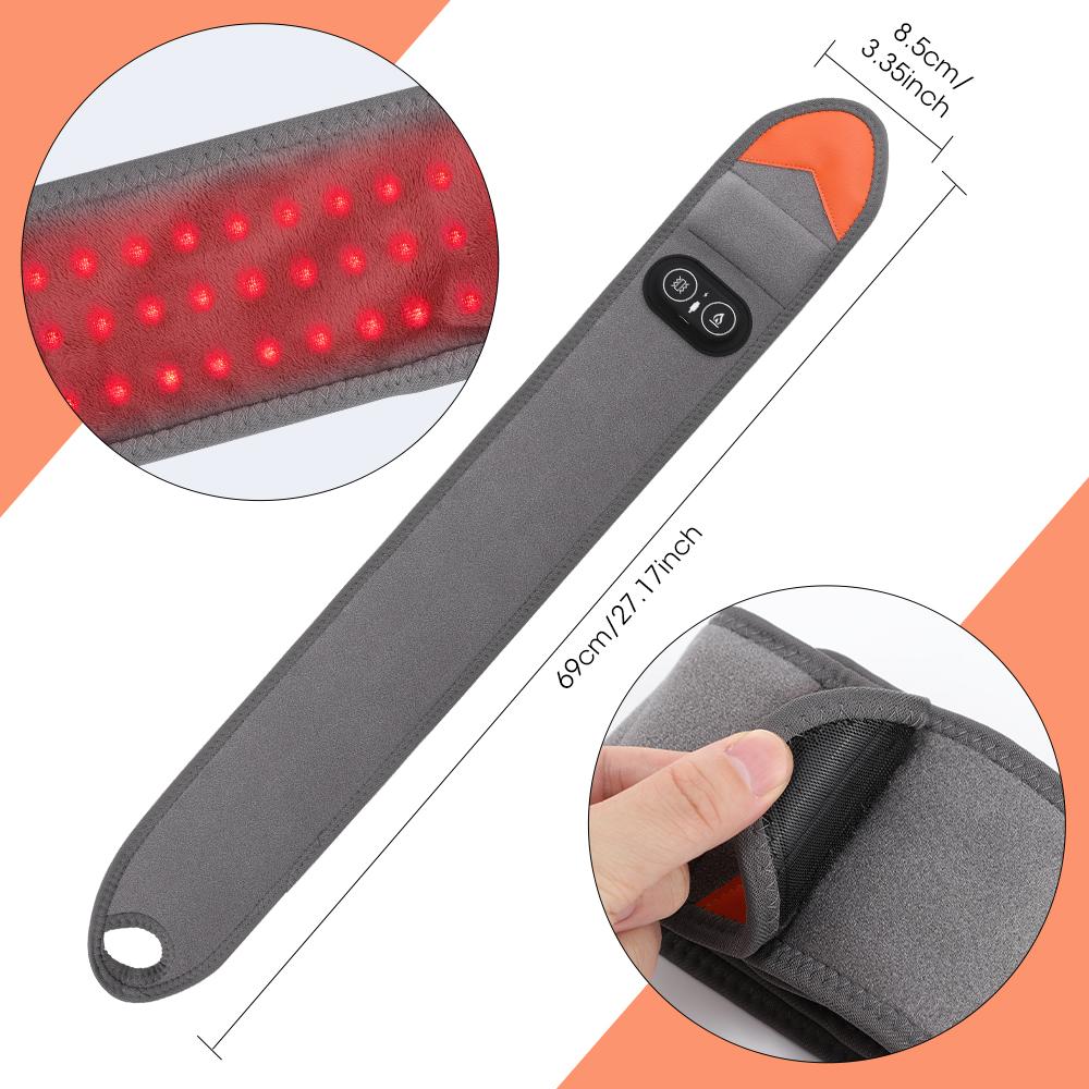 660 & 850nm Red Light Heating Pad 3 Levels Electric Vibration Wrist Hand Massager Joint Wrap Sports Knee Foot Ankle Brace Belt