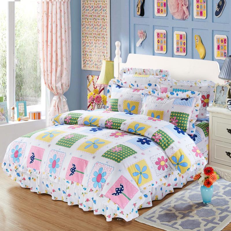 100% Cotton Soft Bedclothes Queen King Size Bedding Sets Quilted Thick Bed Spread Duvet Cover Bed Sheet Set Pillowcase 4/6Pcs