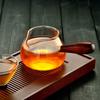 350ML Glass Tea Dispenser Creative Fair Cup Eagle Mouth Side Wood Handle Heat-resistant Kung Fu Tea Cup Transparent Teapot