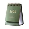 2026 Desktop Calendar Minimalist Calendar with 18-Month Planner Metal Coil & Memo Pad English Handmade Desktop Decoration for Office Home School Use