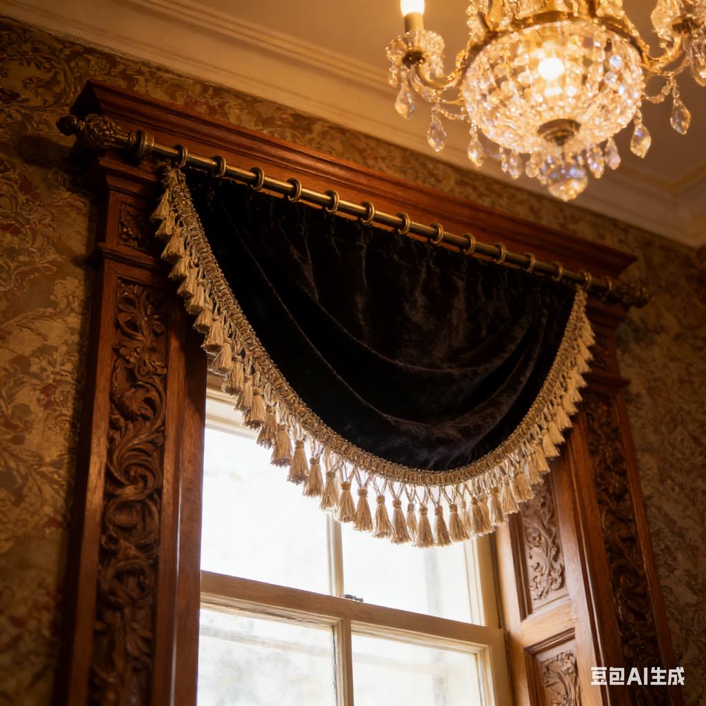1M High-end European Double Tassel Trim Pendant  Upholstery Curtain Decor Double Layer Fringe Lace Trim For Diy Sewing Craft