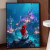 Disney Diamond Painting Kit Mermaid Ariel 5D Diamond Art Home Decor Creative Handmade Gift