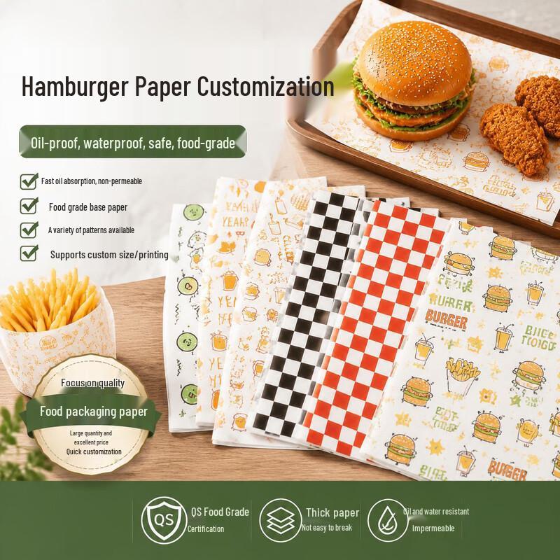 BDO Greaseproof Burger and Sandwich Wrapping Paper