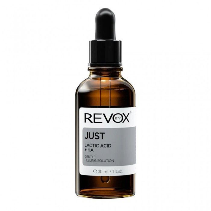 Sérum visage - REVOX - Just Lactic Acid + HA - Peeling doux - 30 ml - Peau lisse et hydratée