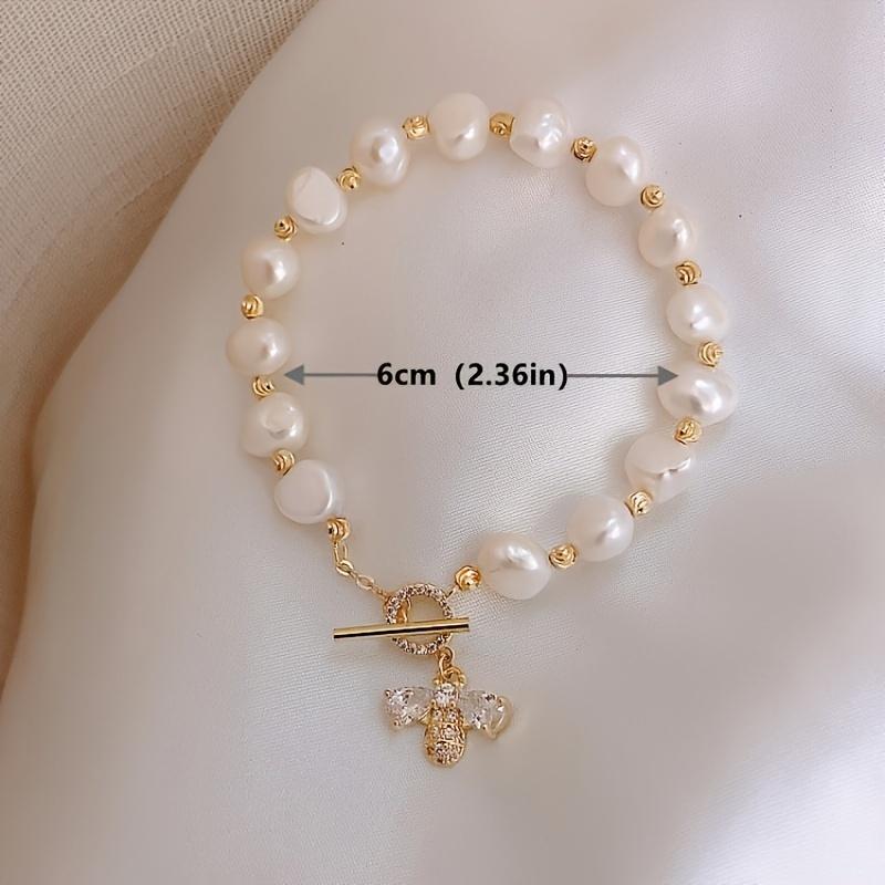 Freshwater Pearl Bracelet Elegant Hand Jewelry Wedding Anniversary & Mother'S Day Gifts