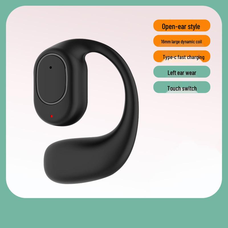 

F2 Wireless Bluetooth Ear-hook Earphones: High-Quality Sound, Long Battery Life, Sports Noise Reduction Bare device (no data cable + manual)