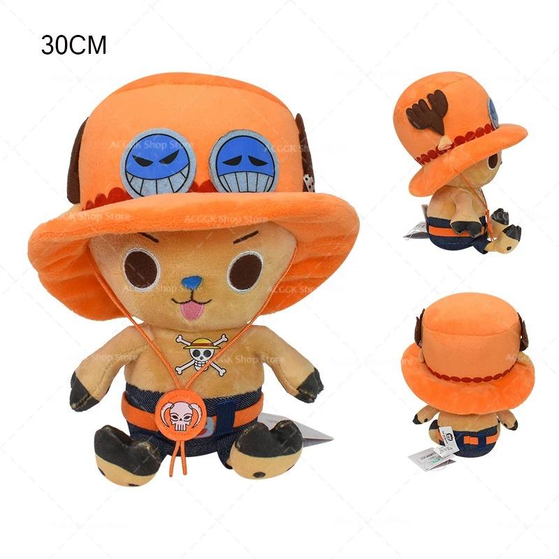 One Piece Plush Toys Monkey D Luffy Ace Law Soft Stuffed Dolls Tony Tony Chopper Cos Sanji Sabo Buggy Birthday Gift