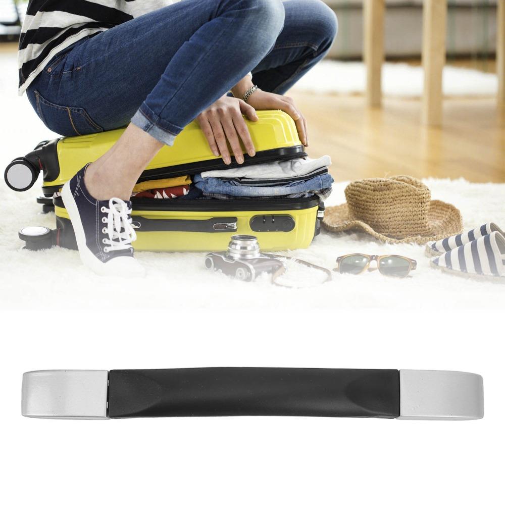 2 Pcs /Set Durable Plastic Luggage Handle Flexible Black Suitcase Handle Luggage Pull Handle Travel Cases