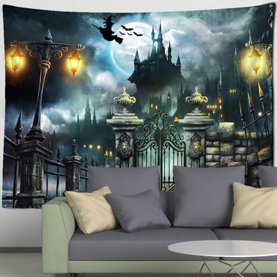 Home Decor Halloween Wall Tapestry Halloween Party Wallpaper Landscape Tapestry Home Bar Halloween Decoration 230x180cm Tapiz