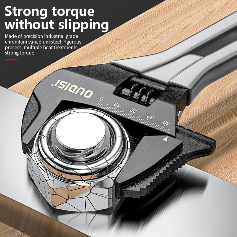 Adjustable Large Open Steel Wrench Universal Mini Spanner Bathroom Multifunctional Household Repair Tools For Bathroom Pipes