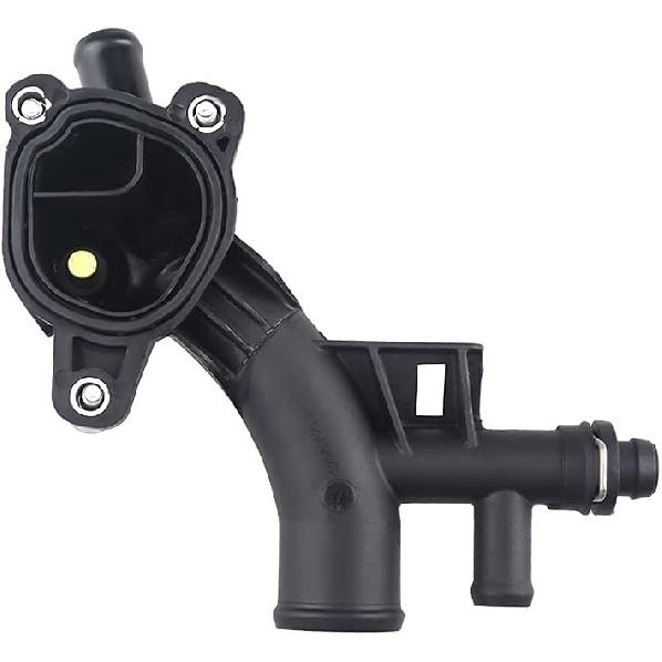 Engine Coolant Thermostat Housing Water Outlet With Sensor Compatible With Chevy Cruze, Sonic, Trax And Buick Encore 1.4L Replaces 25193922,