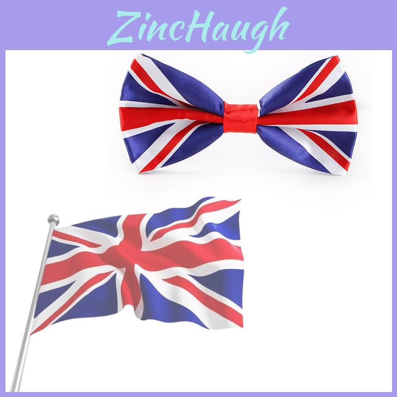 Stylish Union Jack Usa Flag Silk Bow Tie For Fancy Dress Costumes