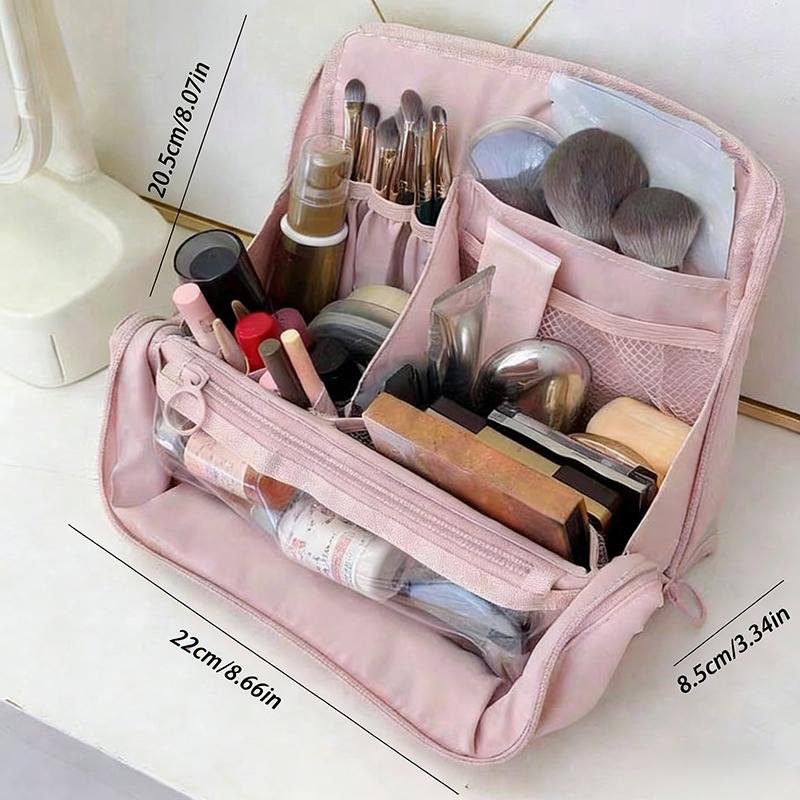 Magnetic Stand-up Makeup Bag Portable Toiletry Pouch