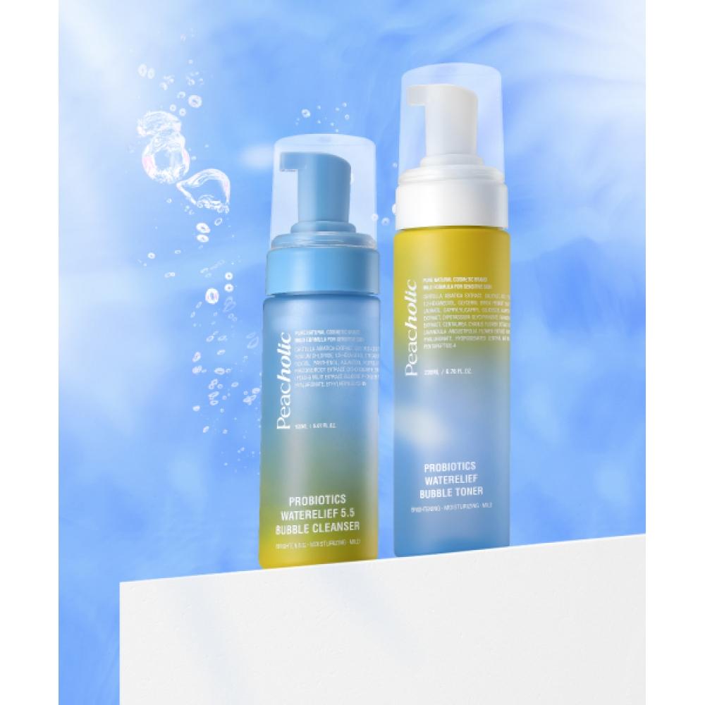 

Peacholic [2 Components] Probiotics Water Relief Bubble Cleanser 150ml + Probiotics Bubble Toner 200ml NONE