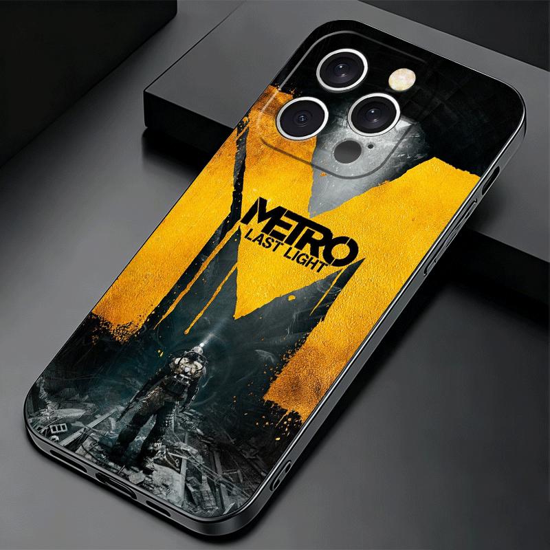 Soft Phone Case For iPhone 17 16 Pro Max 15 Metro 2033 16E 17E 14 Plus 13 Mini 12 XS 7 SE 8 Air Black Cover Shell