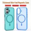 Apple 16plus Skin-Feel Magnetic Phone Case 17/6.1 - Lake Blue
