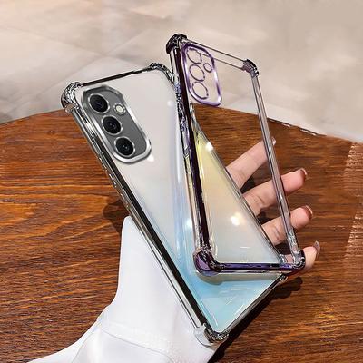 For Samsung Galaxy A17 A07 A56 A36 A26 A16 A06 A55 A35 A25 A15 A54 A34 A24 A53 A33 A23 A13 A52 A51 A32 Anti-knock Transparent Electroplated Phone Case