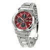 SEIKO Men's Chronograph Watch SND495P, Vibrant Red Dial, 1/20 Second Precision Quartz, Stainless Steel Bracelet, 50m Water Resistant, Authentic JDM