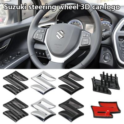 ABS Steer Wheel Emblem Sticker Car Steering Wheel Sticker Lnterior Emblem For Suzuki Grand Swift Jimny Vitara Baleno SX4