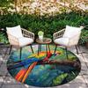 Parrot Pattern Round rug,Carpet Rug for Living Room Bedroom Sofa Playroom Decor,Non-slip Floor Mat,Holiday Gifts and Birthday Gifts