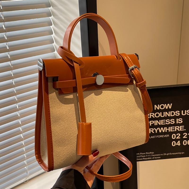 Wucifang Bags Women's Brown Large Capacity Commuter Bag New Fashion Casual Shoulder Messenger Bag