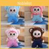 Colorful And Cute Bear Plush Keychain Soft Pp Cotton Stuffed Toy Bags For