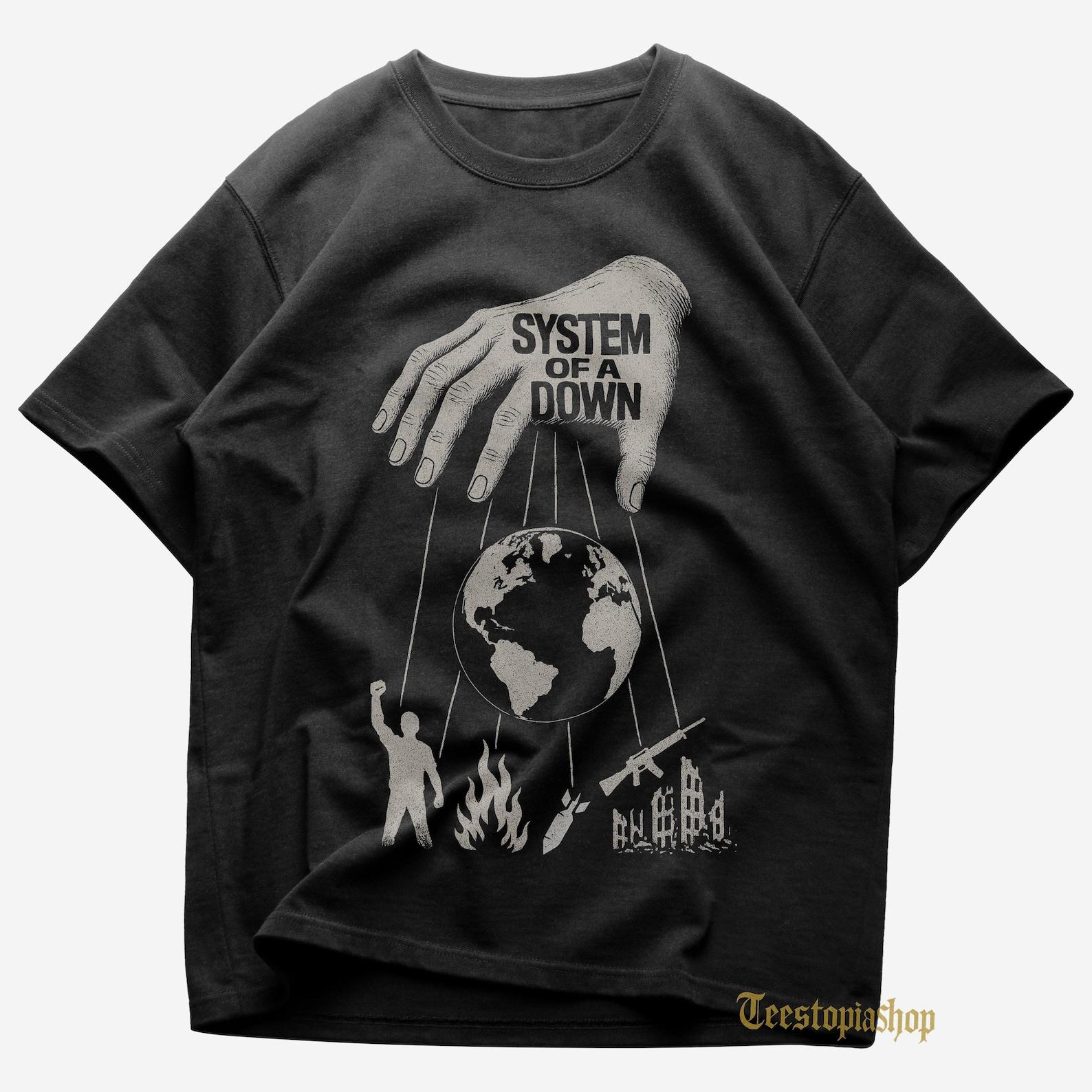 System of a Down T shirt - Chop Suey! - System of a Down Merch - Unisex Metal Tee - Gift for Metal Lovers - Premium Music Apparel 3XL